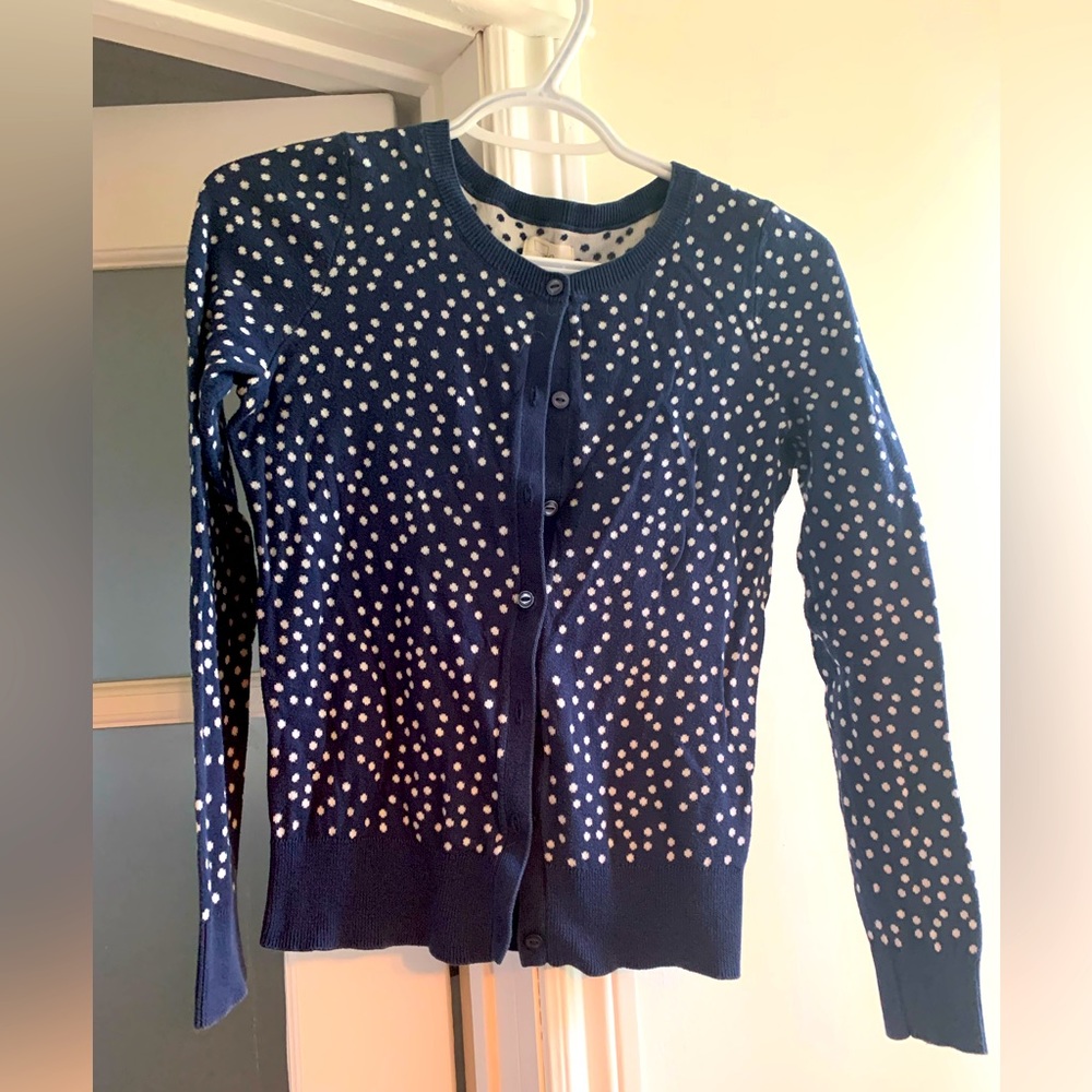 Levis : blue and white cardigan